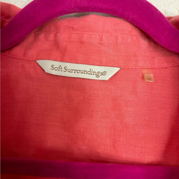Soft Surroundings 100% Linen Button Down - Picture 7 of 9